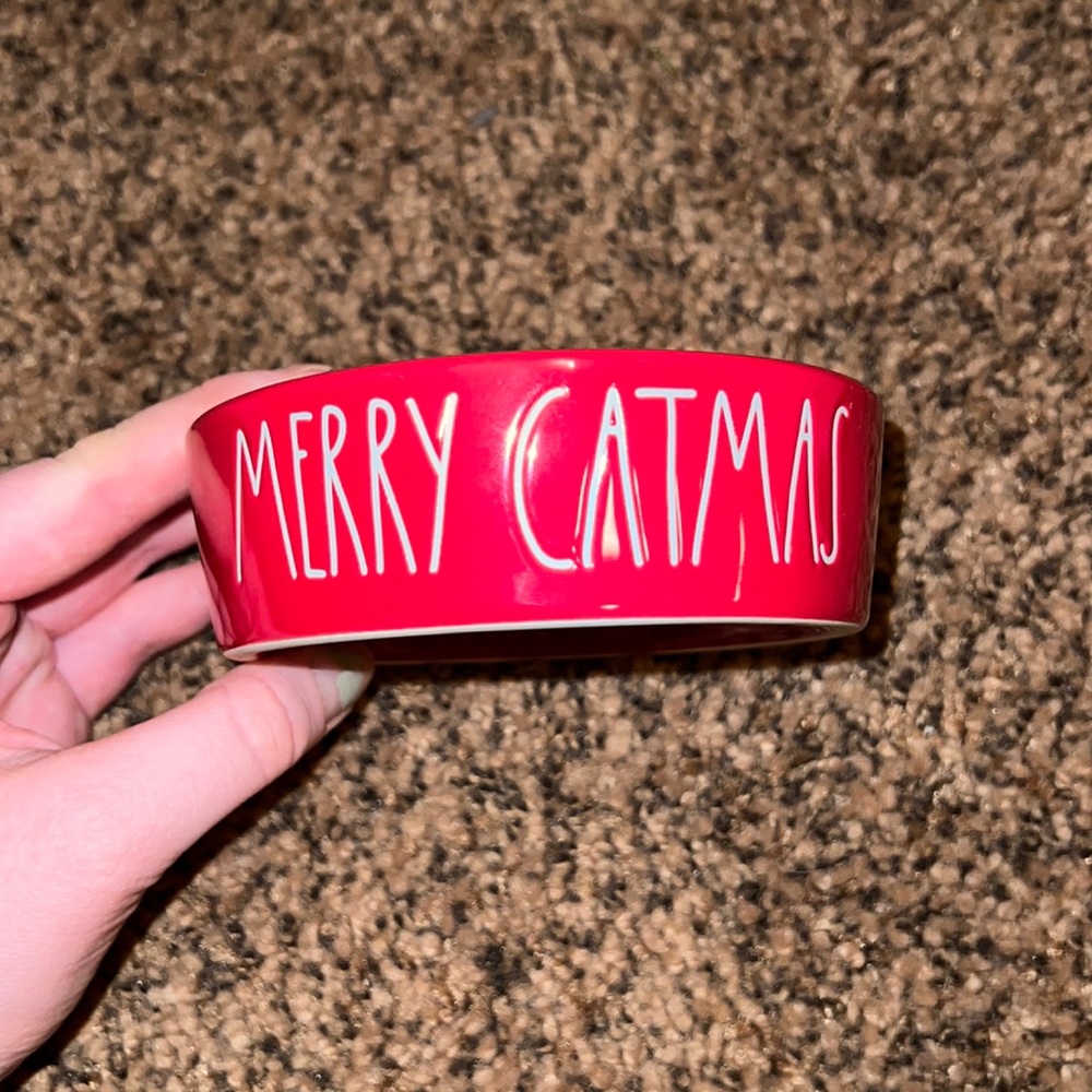 New Rae Dunn Merry Catmas Cat Bowl